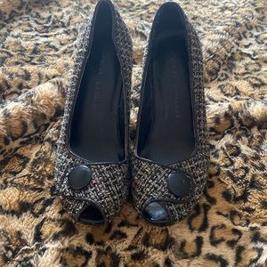 Vintage tweed heels